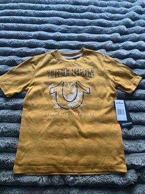 True Religion Mustard Yellow Graphic Kids Tee